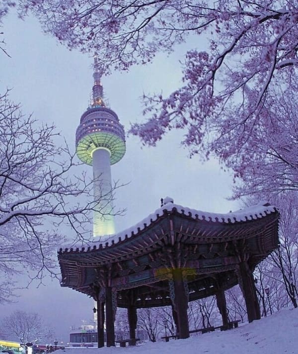 首尔雪景